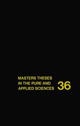 Shafer |  Masters Theses in the Pure and Applied Sciences | Buch |  Sack Fachmedien