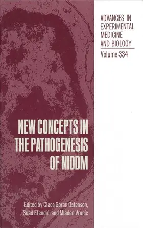 Östenson / Efendic / Vranic |  New Concepts in the Pathogenesis of NIDDM | Buch |  Sack Fachmedien