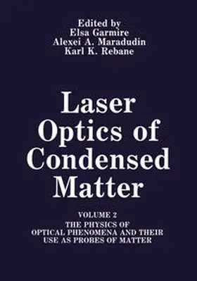 Garmire / Rebane / Maradudin |  Laser Optics of Condensed Matter | Buch |  Sack Fachmedien