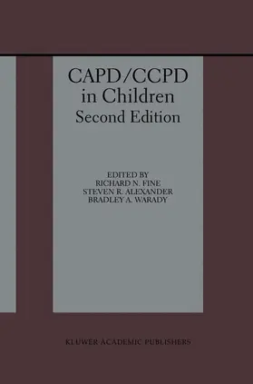 Fine / Warady / Alexander |  CAPD/CCPD in Children | Buch |  Sack Fachmedien