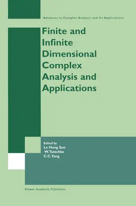 Tutschke |  Finite or Infinite Dimensional Complex Analysis and Applications | Buch |  Sack Fachmedien