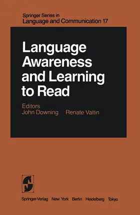 Valtin / Downing |  Language Awareness and Learning to Read | Buch |  Sack Fachmedien