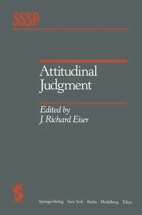 Eiser |  Attitudinal Judgment | Buch |  Sack Fachmedien