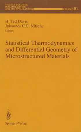 Davis / Nitsche |  Statistical Thermodynamics and Differential Geometry of Microstructured Materials | eBook | Sack Fachmedien