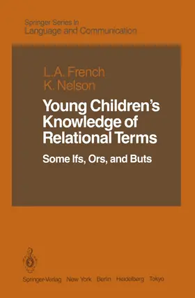 Nelson / French |  Young Children's Knowledge of Relational Terms | Buch |  Sack Fachmedien