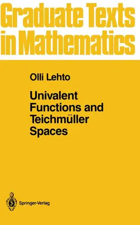 Lehto |  Univalent Functions and Teichmüller Spaces | Buch |  Sack Fachmedien