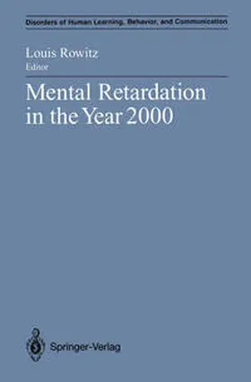 Rowitz |  Mental Retardation in the Year 2000 | eBook | Sack Fachmedien