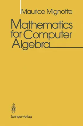 Mignotte |  Mathematics for Computer Algebra | Buch |  Sack Fachmedien