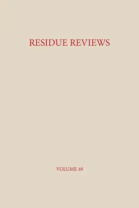 Gunther |  Residue Reviews | Buch |  Sack Fachmedien