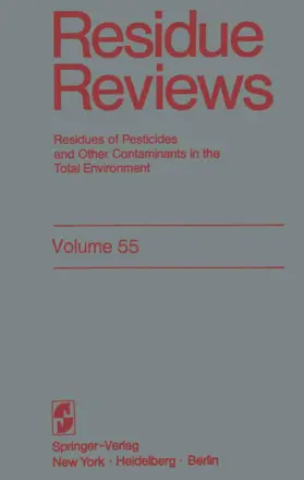 Gunther |  Residue Reviews | Buch |  Sack Fachmedien