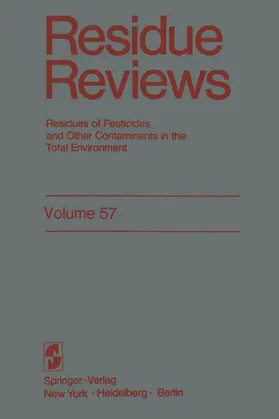 Gunther |  Residue Reviews | Buch |  Sack Fachmedien