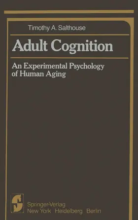 Salthouse |  Adult Cognition | Buch |  Sack Fachmedien