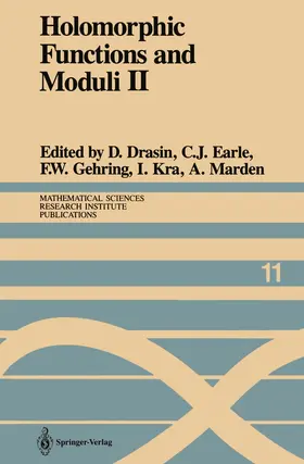 Drasin / Earle / Gehring |  Holomorphic Functions and Moduli II | Buch |  Sack Fachmedien