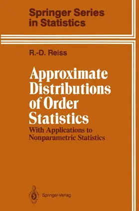 Reiss |  Approximate Distributions of Order Statistics | Buch |  Sack Fachmedien