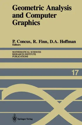 Concus / Finn / Hoffman |  Geometric Analysis and Computer Graphics | Buch |  Sack Fachmedien