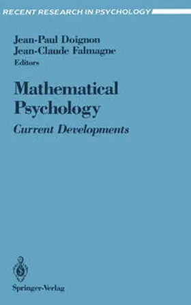 Doignon / Falmagne |  Mathematical Psychology | eBook | Sack Fachmedien
