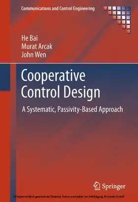 Bai / Arcak / Wen |  Cooperative Control Design | eBook | Sack Fachmedien