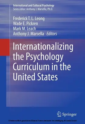 Leong / Pickren / Leach |  Internationalizing the Psychology Curriculum in the United States | eBook | Sack Fachmedien