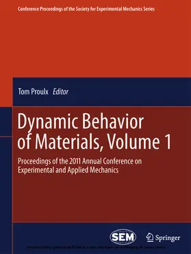 Proulx | Dynamic Behavior of Materials, Volume 1 | E-Book | sack.de