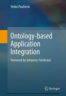 Paulheim | Ontology-based Application Integration | E-Book | sack.de