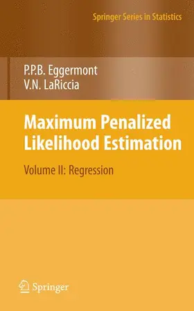 LaRiccia / Eggermont | Maximum Penalized Likelihood Estimation | Buch | 978-1-4614-1712-5 | sack.de
