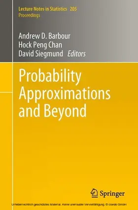 Barbour / Chan / Siegmund |  Probability Approximations and Beyond | eBook | Sack Fachmedien