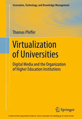 Pfeffer |  Virtualization of Universities | eBook | Sack Fachmedien