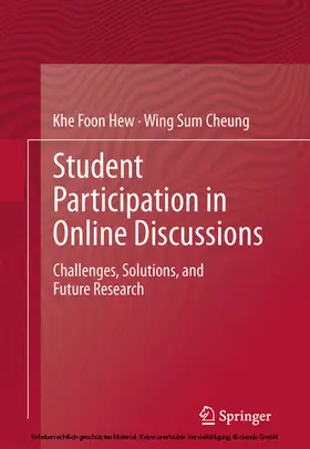 Hew / Cheung |  Student Participation in Online Discussions | eBook | Sack Fachmedien