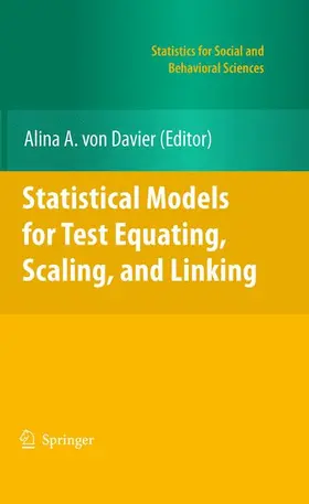 von Davier |  Statistical Models for Test Equating, Scaling, and Linking | Buch |  Sack Fachmedien