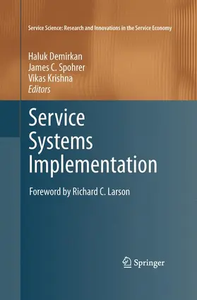 Demirkan / Krishna / Spohrer |  Service Systems Implementation | Buch |  Sack Fachmedien