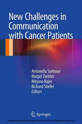 Surbone / Zwitter / Rajer |  New Challenges in Communication with Cancer Patients | eBook | Sack Fachmedien