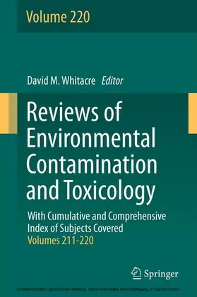 Whitacre |  Reviews of Environmental Contamination and Toxicology | eBook | Sack Fachmedien