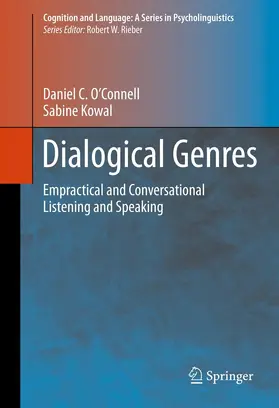 O'Connell / Kowal | Dialogical Genres | E-Book | sack.de