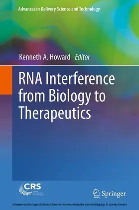 Howard | RNA Interference from Biology to Therapeutics | E-Book | sack.de