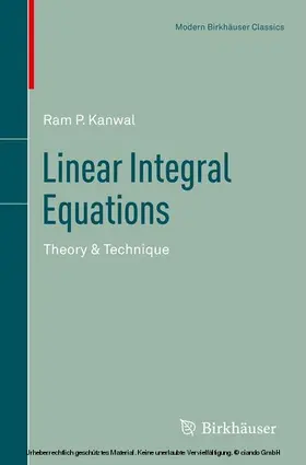 Kanwal | Linear Integral Equations | E-Book | sack.de