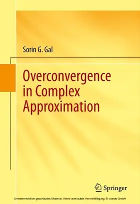 Gal |  Overconvergence in Complex Approximation | eBook | Sack Fachmedien