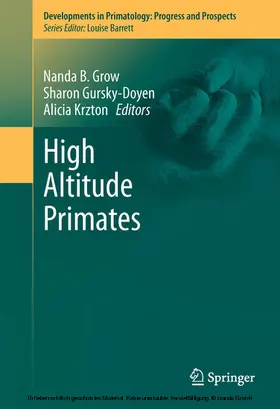 Grow / Gursky-Doyen / Krzton | High Altitude Primates | E-Book | sack.de