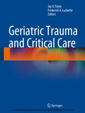 Yelon / Luchette | Geriatric Trauma and Critical Care | E-Book | sack.de