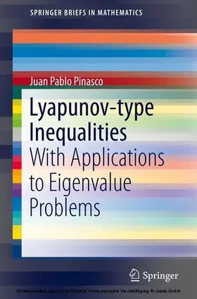 Pinasco |  Lyapunov-type Inequalities | eBook | Sack Fachmedien