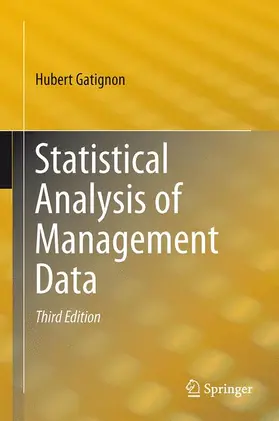 Gatignon |  Statistical Analysis of Management Data | Buch |  Sack Fachmedien