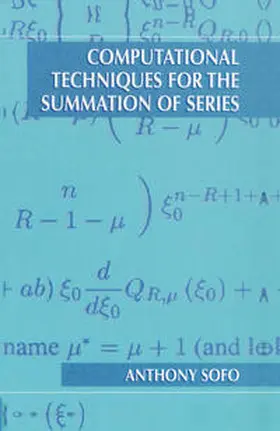 Sofo | Computational Techniques for the Summation of Series | E-Book | sack.de