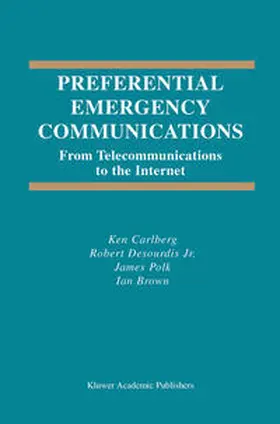 Carlberg / Desourdis / Polk | Preferential Emergency Communications | E-Book | sack.de