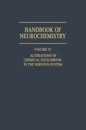 Lajtha |  Alterations of Chemical Equilibrium in the Nervous System | Buch |  Sack Fachmedien