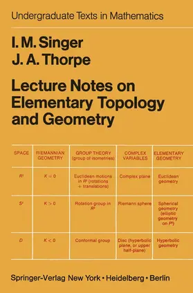 Thorpe / Singer |  Lecture Notes on Elementary Topology and Geometry | Buch |  Sack Fachmedien