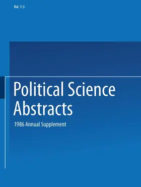  Political Science Abstracts | Buch |  Sack Fachmedien