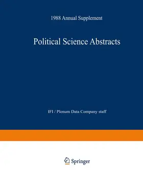 Political Science Abstracts | Buch |  Sack Fachmedien