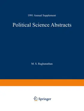  Political Science Abstracts | Buch |  Sack Fachmedien