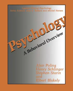 Poling / Blakely / Schlinger |  Psychology | Buch |  Sack Fachmedien