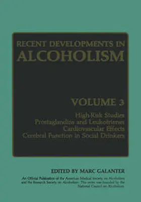 Galanter |  Recent Developments in Alcoholism | eBook | Sack Fachmedien