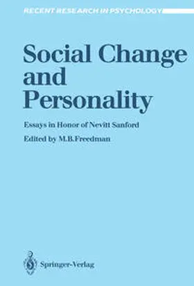 Freedman |  Social Change and Personality | eBook | Sack Fachmedien